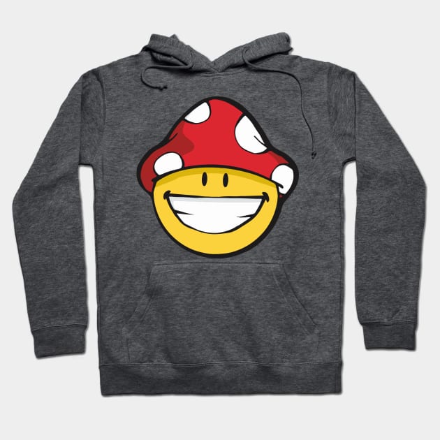 Mushroom Smiley Hoodie by slice_of_pizzo